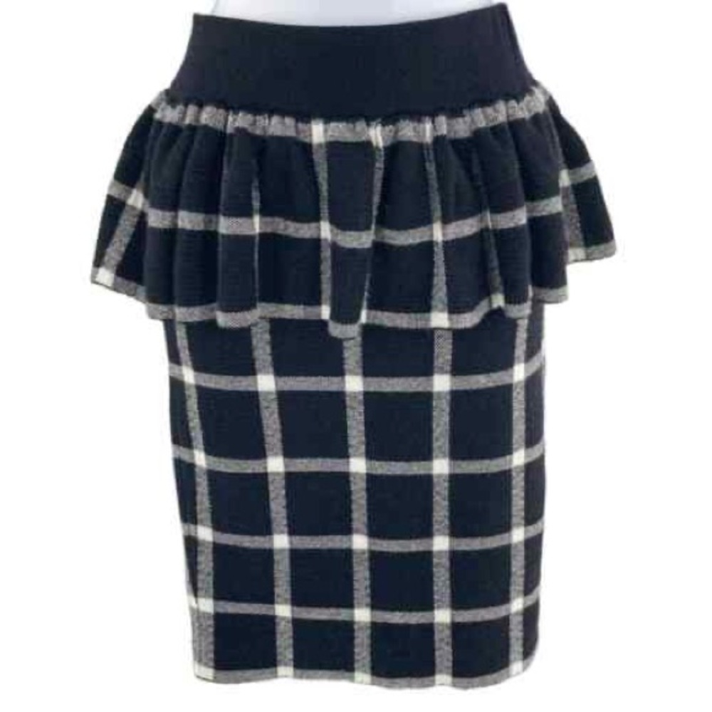 Torn by Ronny Kobo Windowpane Skirt